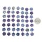 12mm Flat Pinwheel Flower Beads in Iridescent Lavender Tanzanite AB Apx 25 Beads GB-PWF02